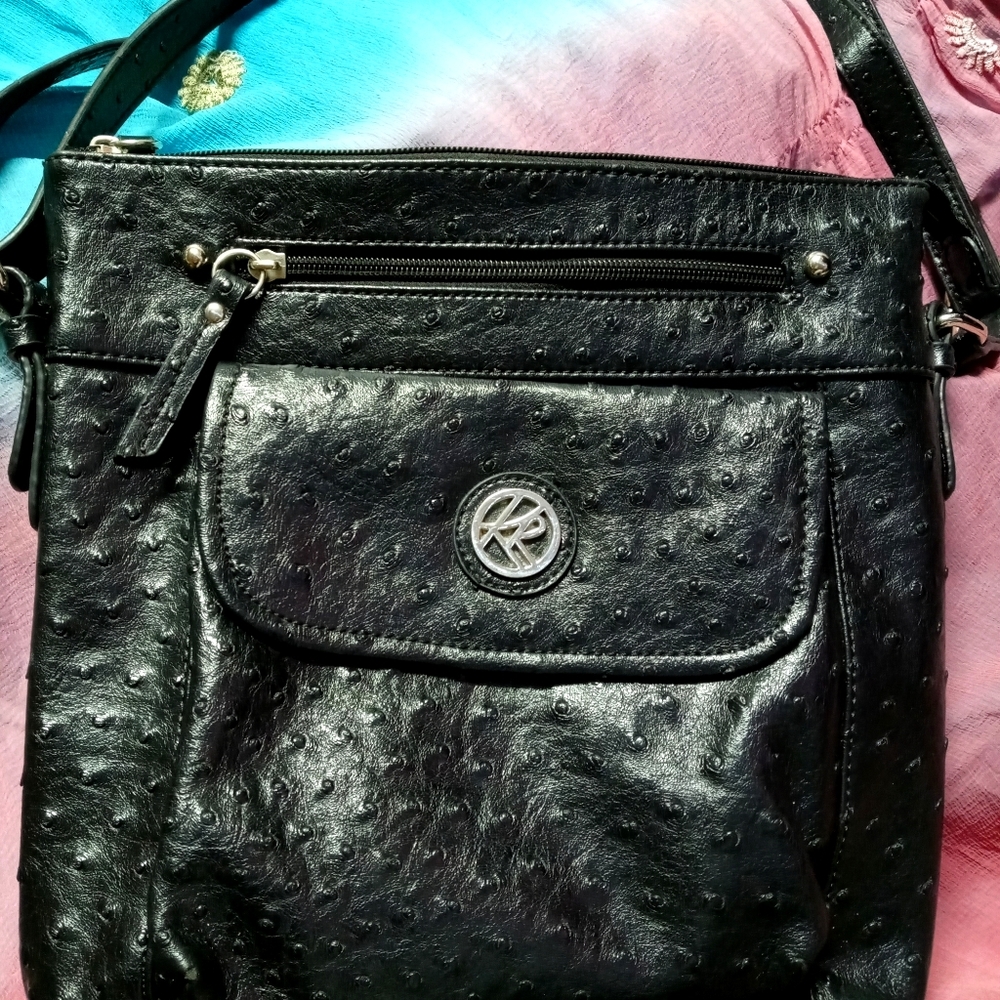 Kim Rogers ostrich skin crossbody